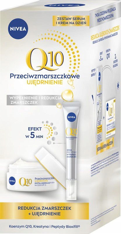 Nivea Q10 Dárková Sada Proti Vráskám A Zpevnění Denní Krém+s