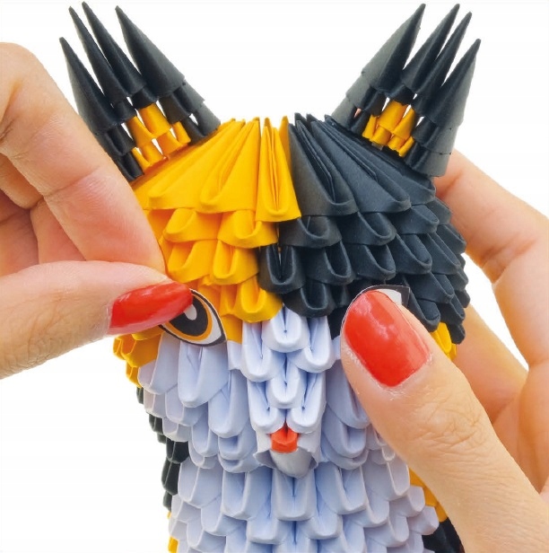 ZESTAW KREATYWNY ORIGAMI 3D KOT KOTEK HANDMADE ALEXANDER Bohater brak