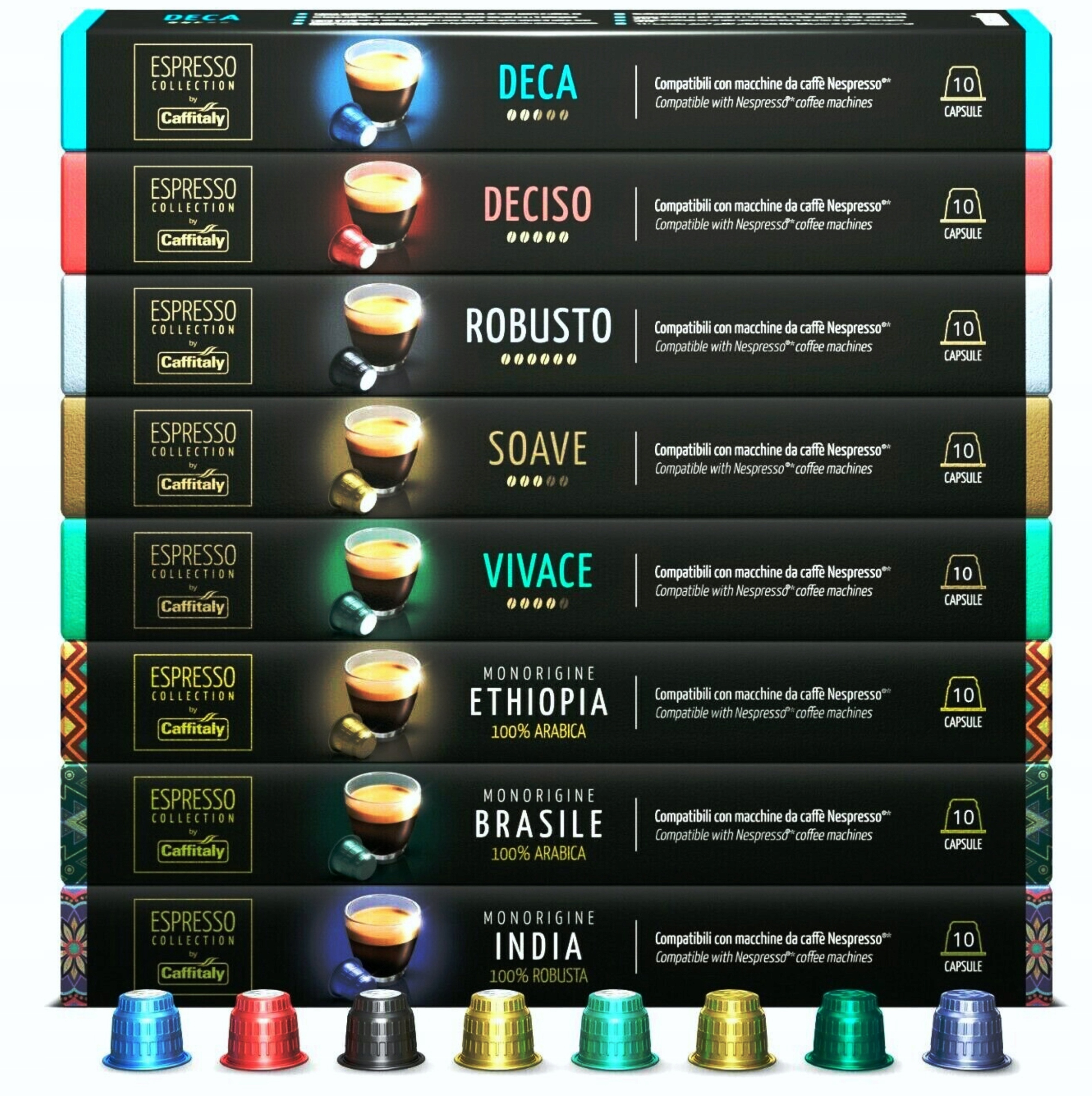 Kapsułki do NESPRESSO CAFFITALY Zestaw 80 sztuk 13242091656 Allegro.pl