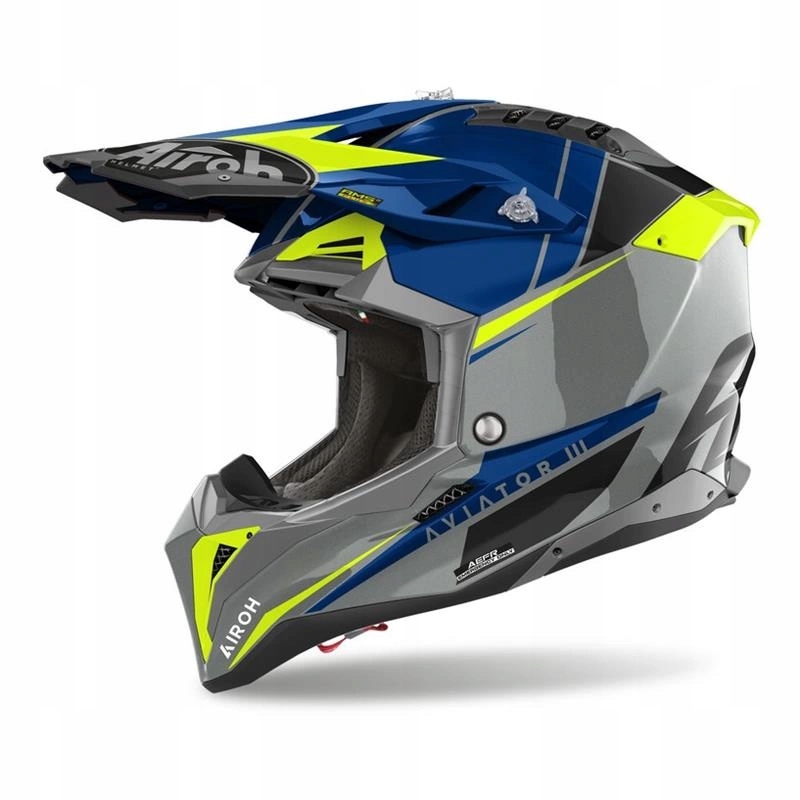 Prilba cross Airoh Aviator 3 Push Blue Gloss Darčeky