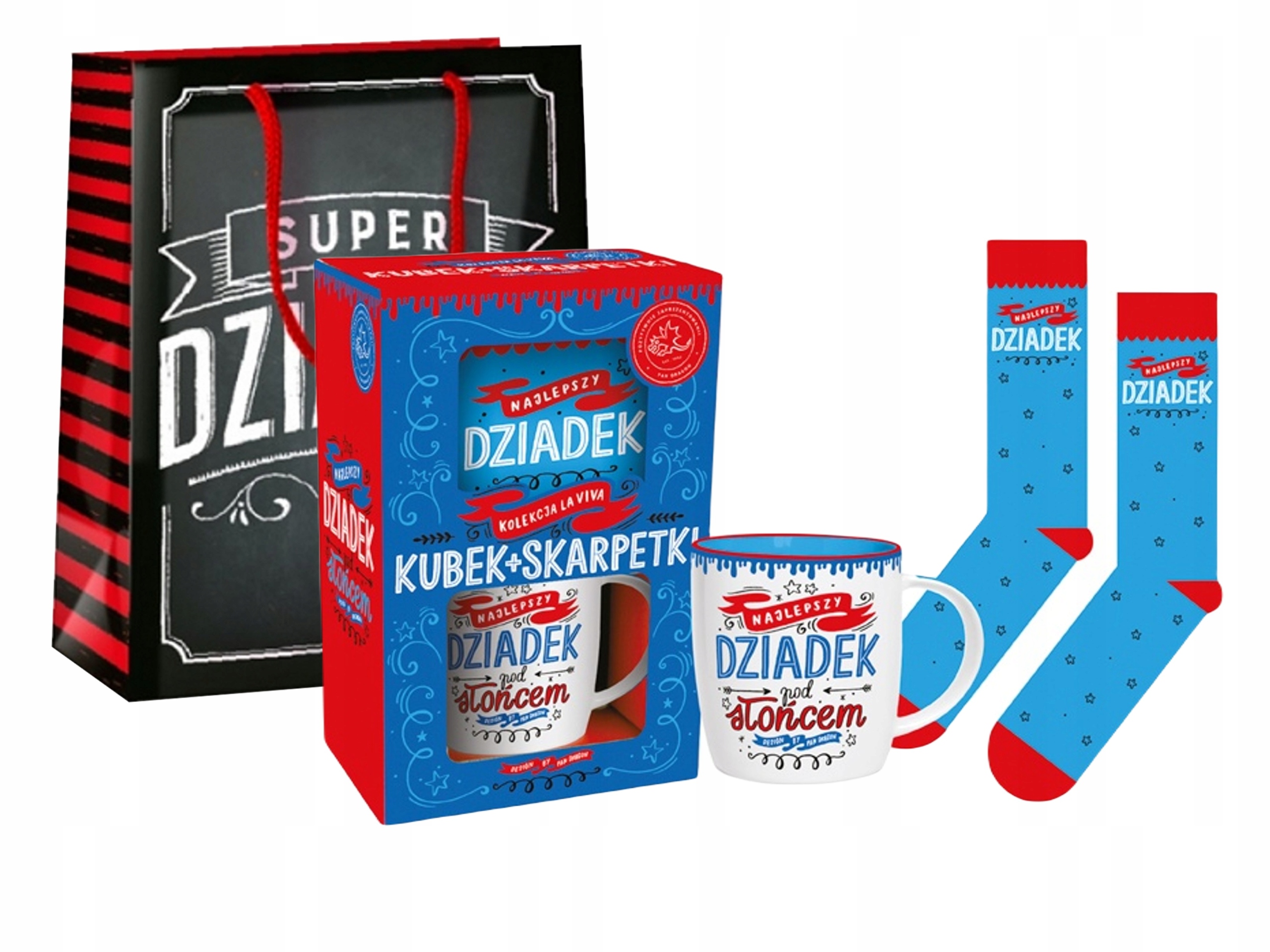 Dárek ke Dni dědečka Sada pro dědečka Hrnek Ponožky Taška