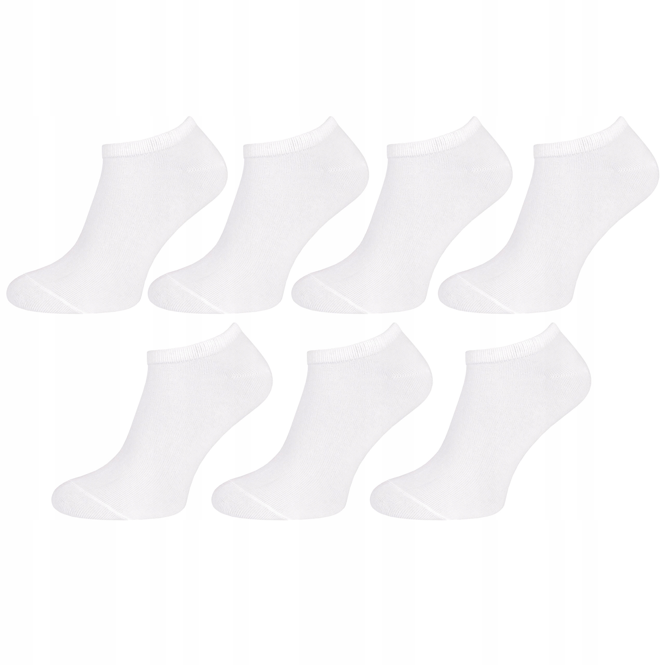 

Zestaw 7x białe bawełniane skarpetki Oeko-tex