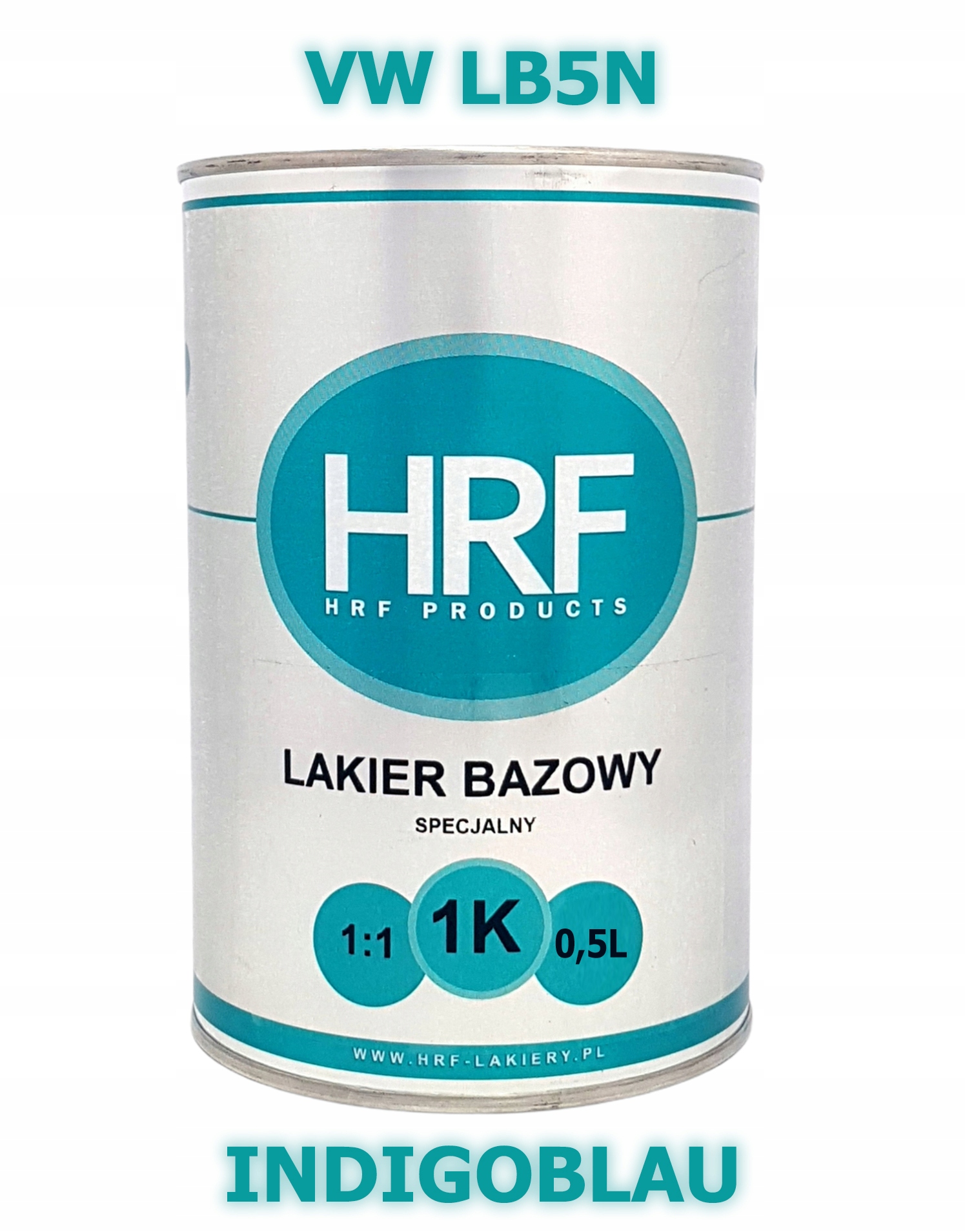 Hrf Lakier Bazowy 1K Vw LB5N 1:1 Baza 0.5L Gęsta Indigoblau