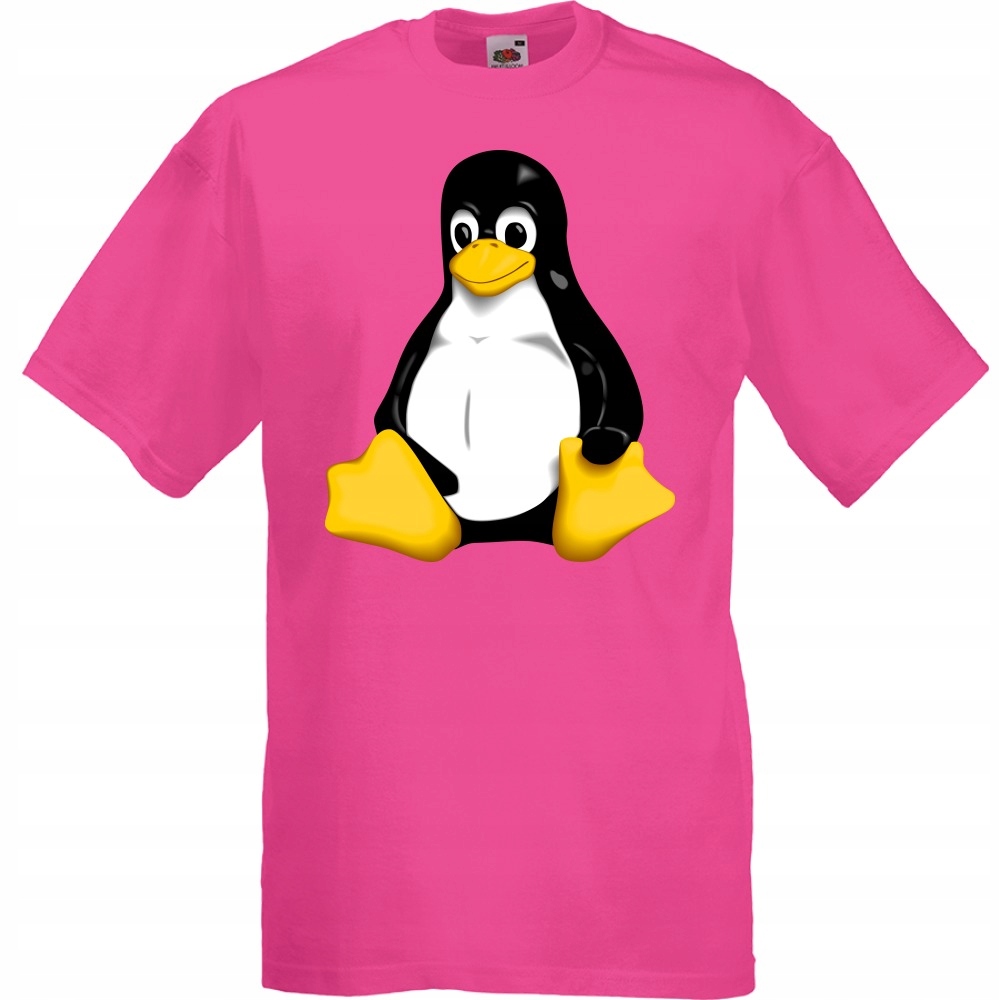 

Koszulka tux pingwin linux XXL fuksja