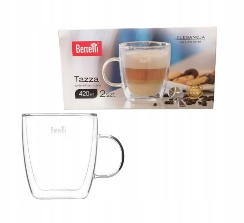

Berretti Tazza Zestaw 2 szklanek 420 ml podwójna
