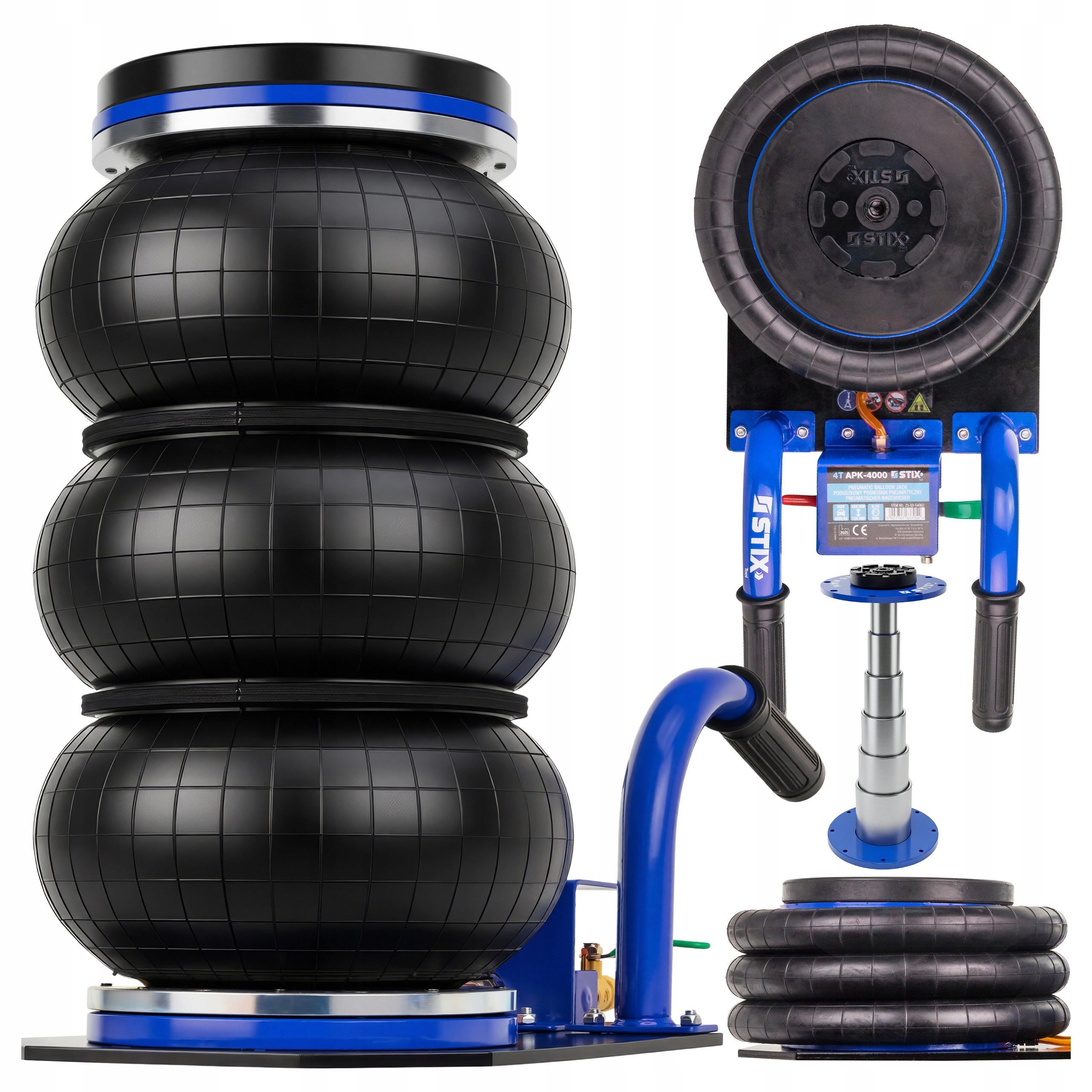 Hever Do Auta Polštářový Zvedák Pneumatický Kanálový 13-45 CM 4T Polštář