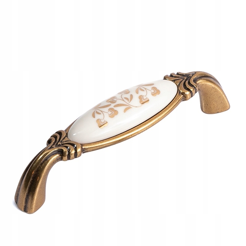 

Porcelanowy uchwyt do mebli styl retro porcelana