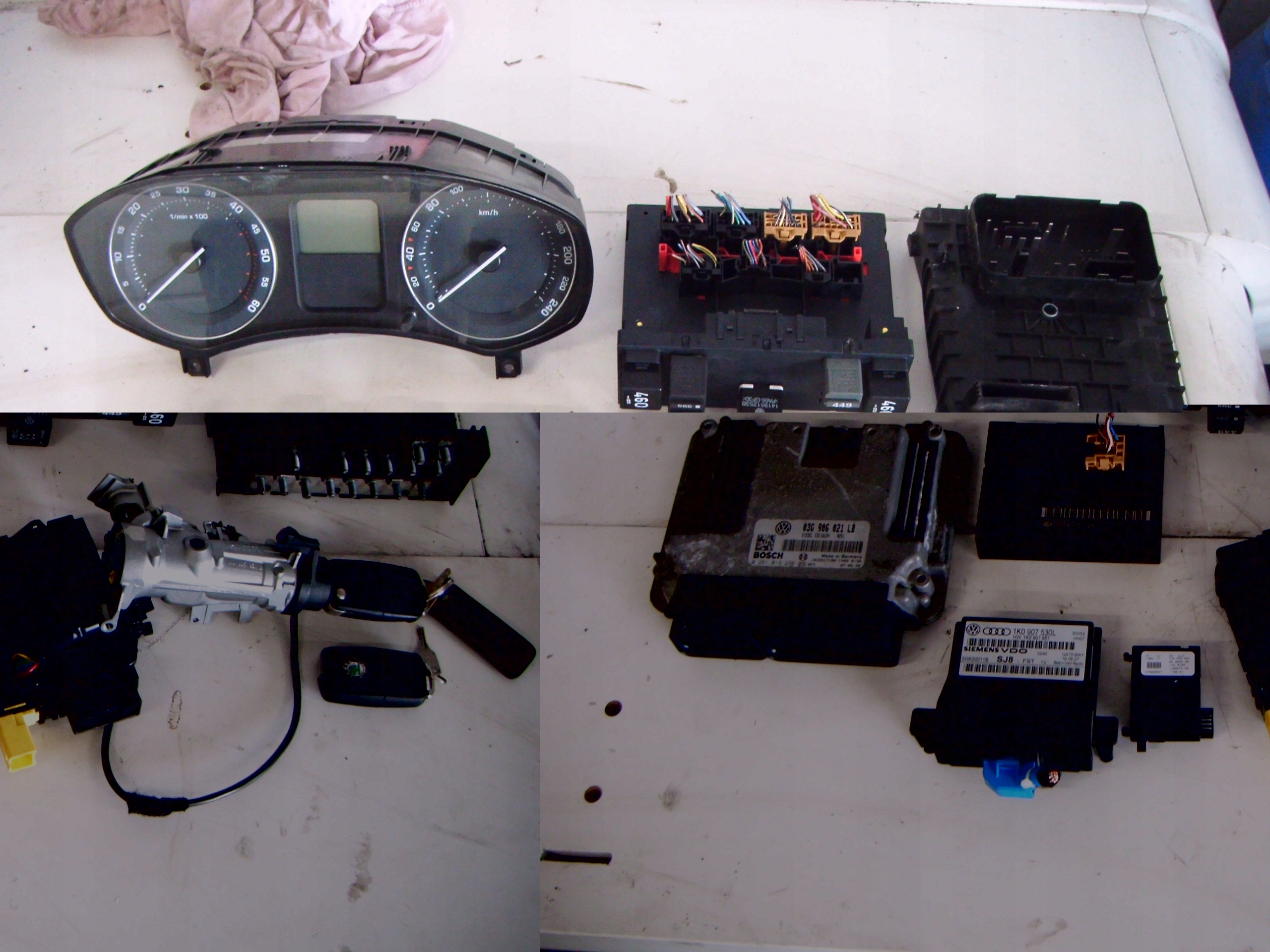 SKODA OCTAVIA 2 II 04- 1.9TDI IMMO ZESTAW KOMPUTER