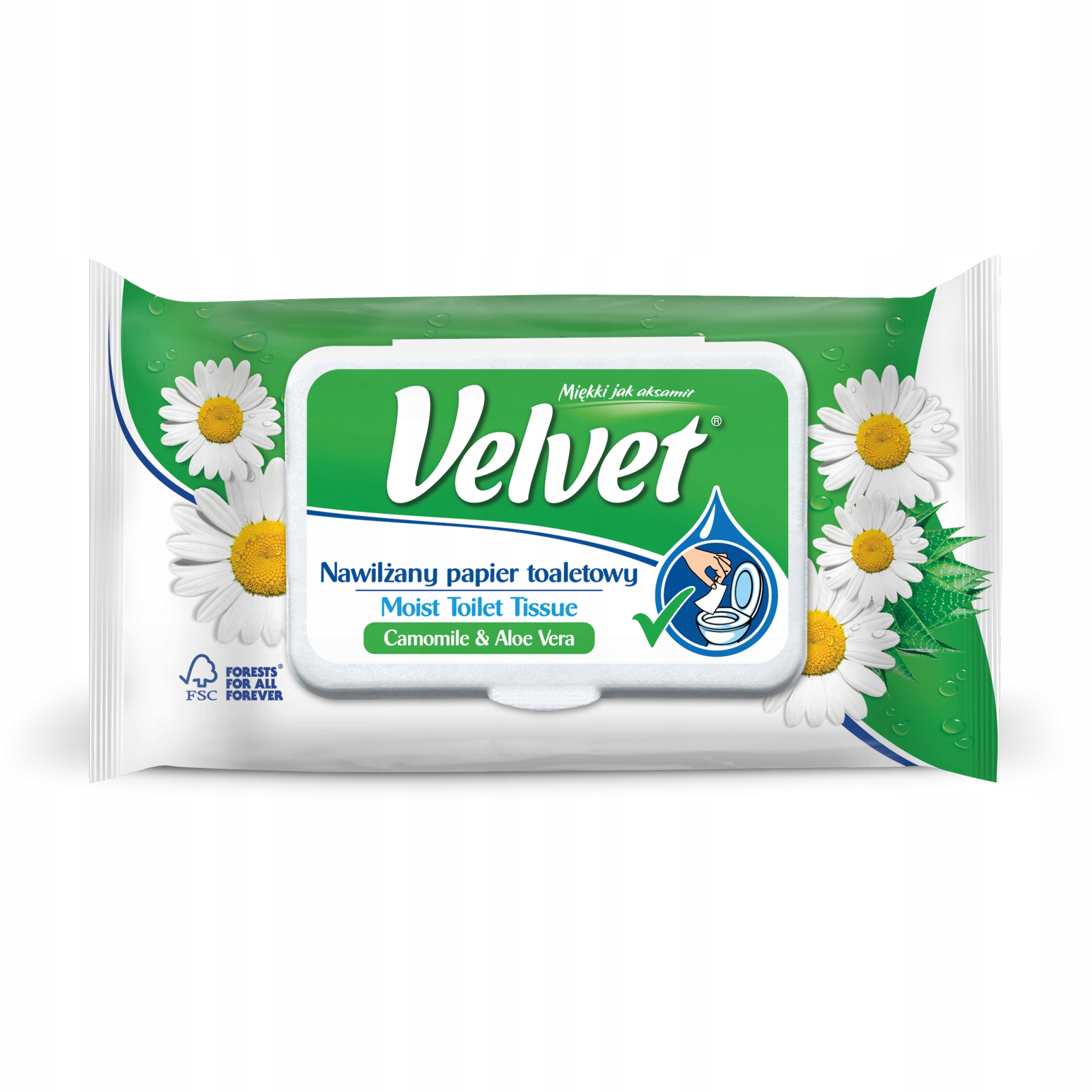 

Velvet papier toaletowy nawilżany 42szt