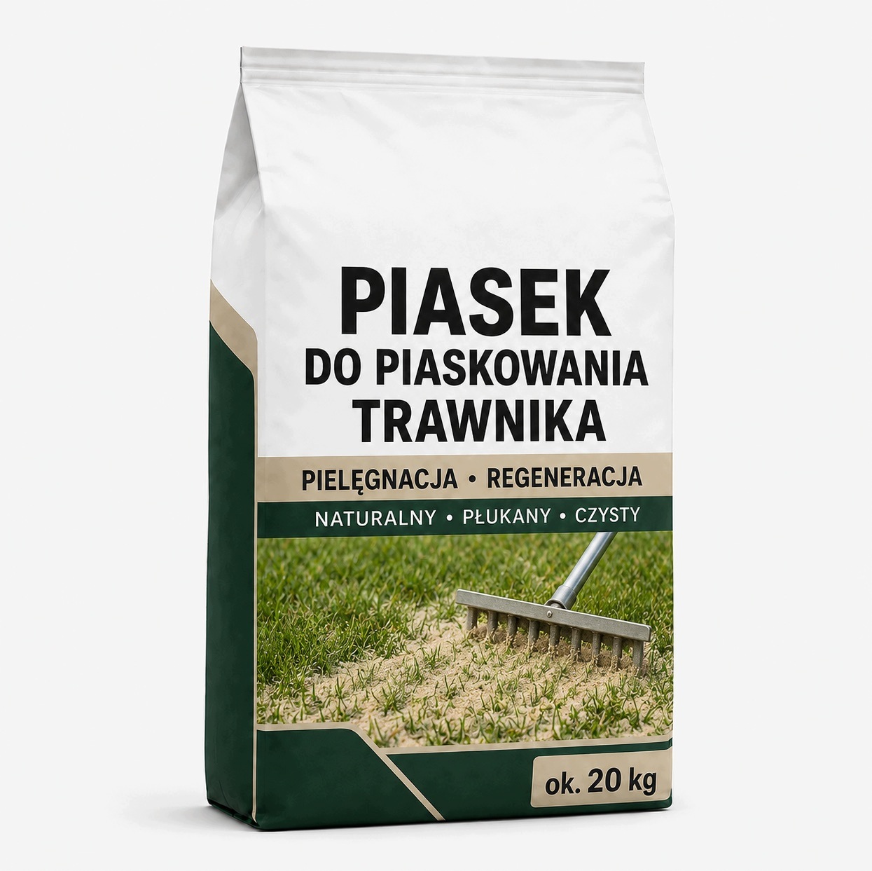 Piasek Do Piaskowania Trawnika Premium 20KG – Pielęgnacja I Regeneracja