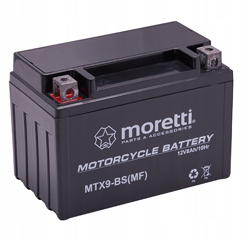 

Akumulator YTX9 Moretti Agm MTX9-BS 12V 8Ah 120A