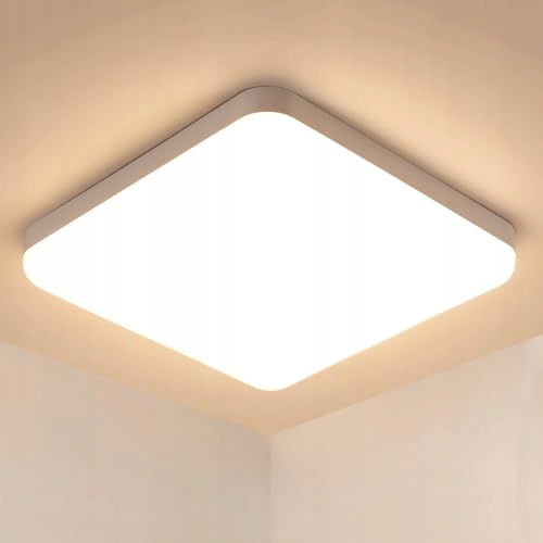 Lampa Łazienkowa Sufitowa Lampa Plafon Led Biały Nowoczesna 3000K IP44 32W