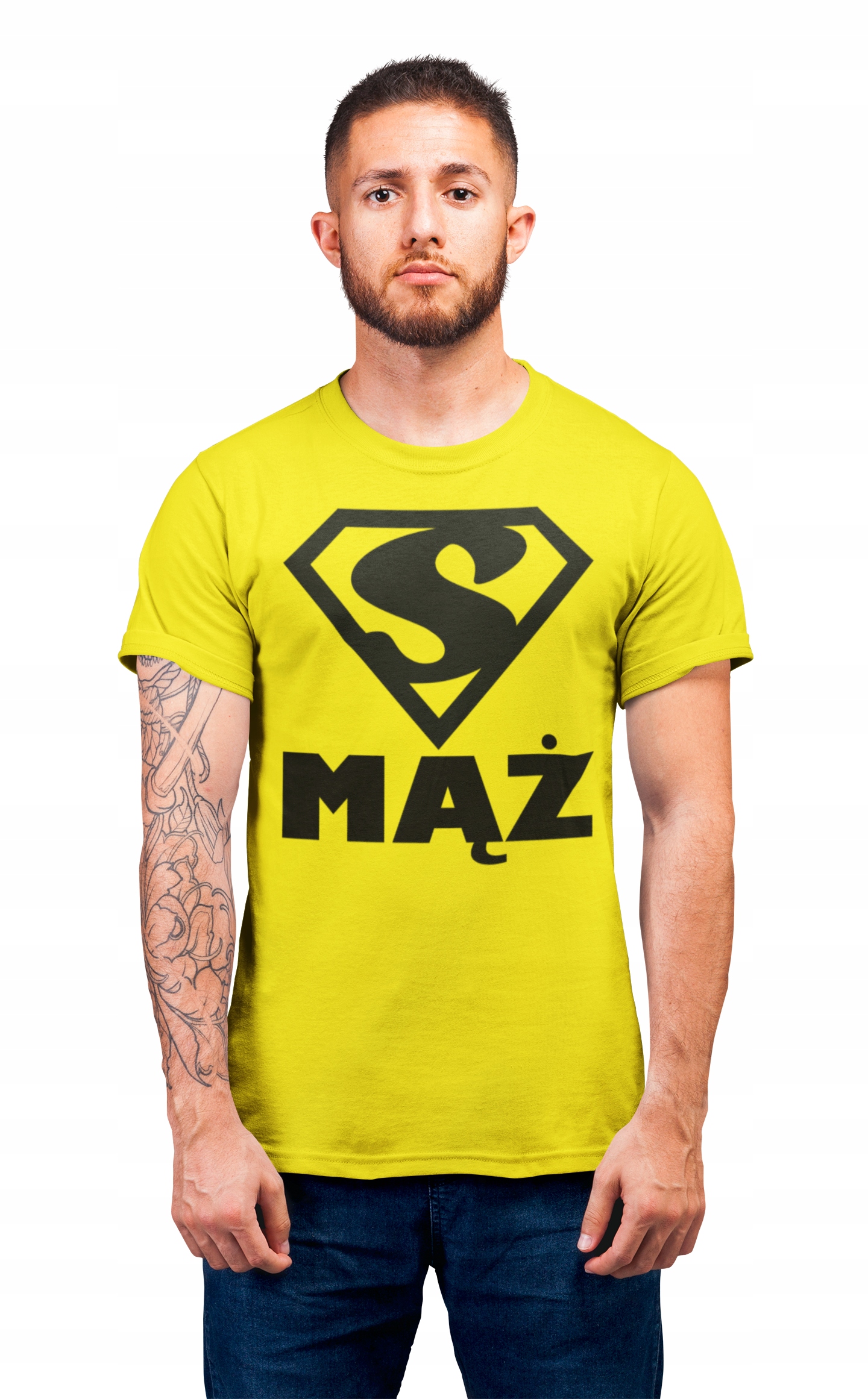 

Śmieszna Bluzka Tshirt Dla Męża Super Mąż Prezent