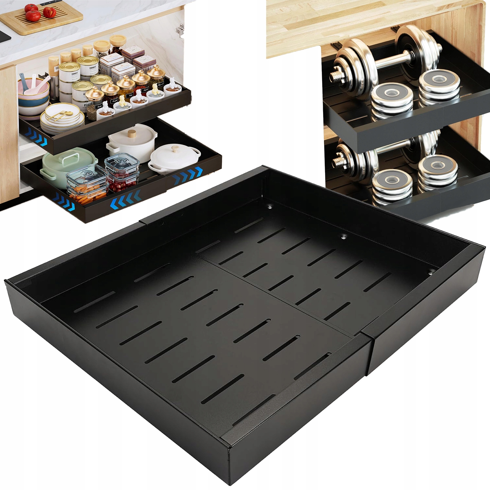 Nová Šuplík S Výsuvným Organizérem Do Kuchyňské Skříňky 32-52 cm