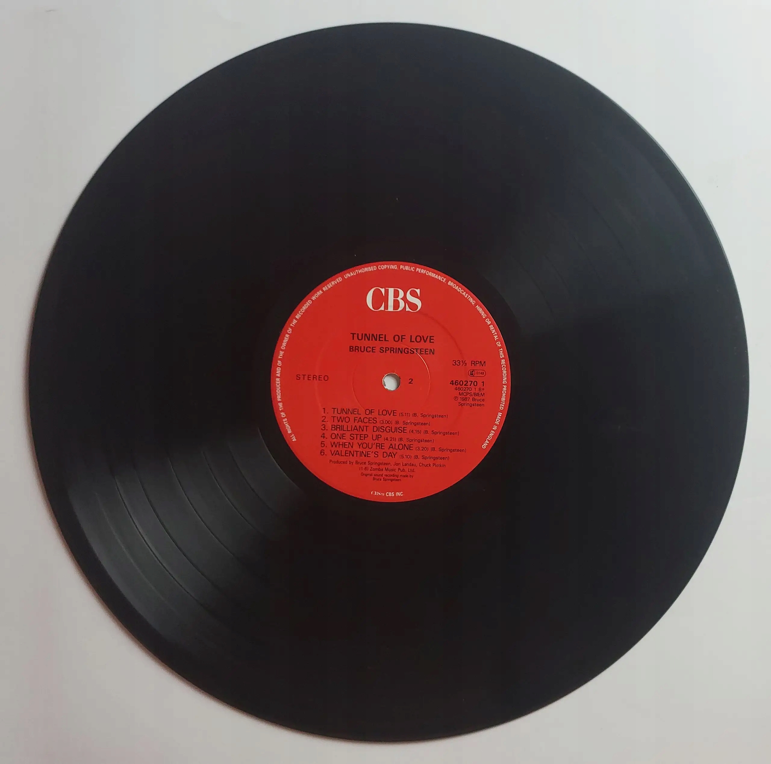 Winyl Bruce Springsteen - Tunnel Of Love 1987 VG+ Rozmiar płyty (
