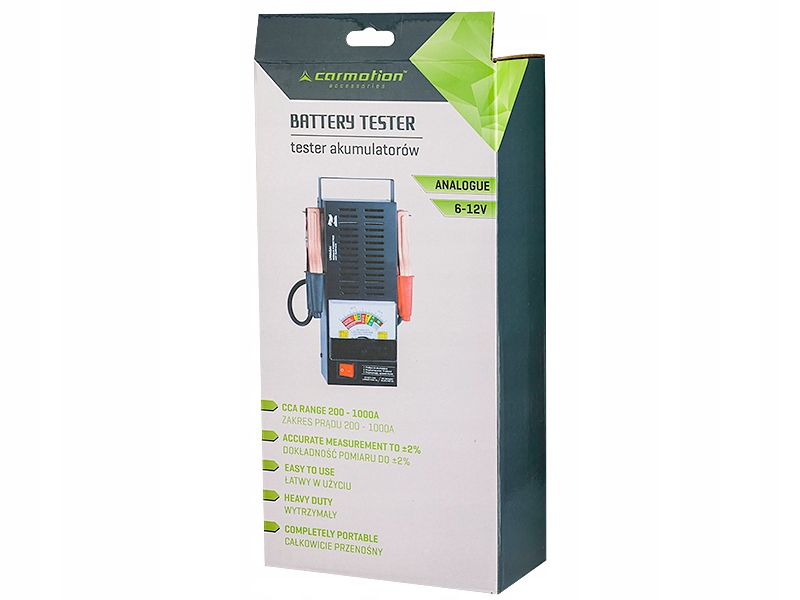 TESTER AKUMULATORÓW MIERNIK ANALOGOWY 6V 12V Kod producenta 58680
