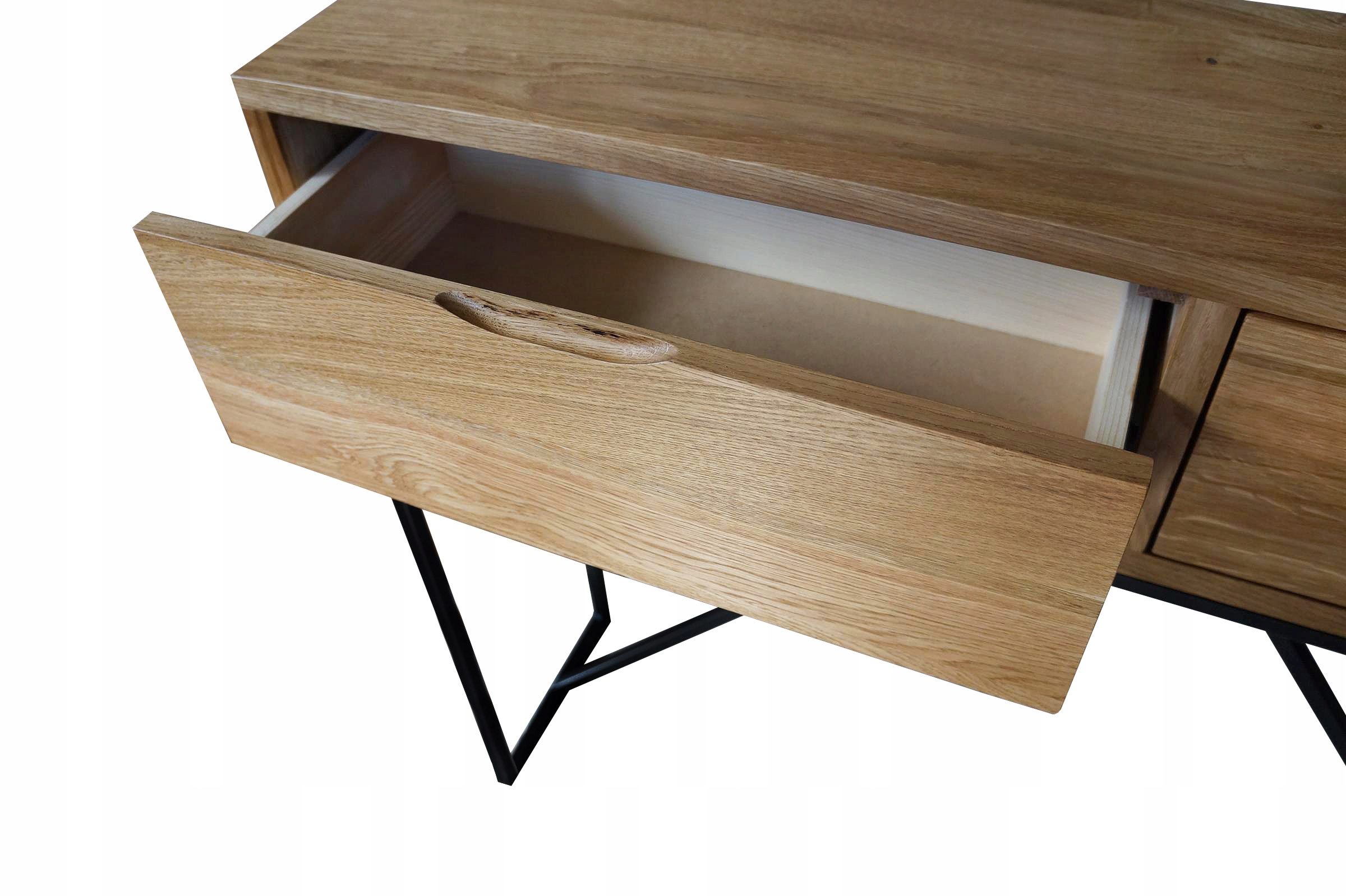 KONSOLA LOFT Z SZUFLADĄ 100 CM LITY DĄB Marka inna