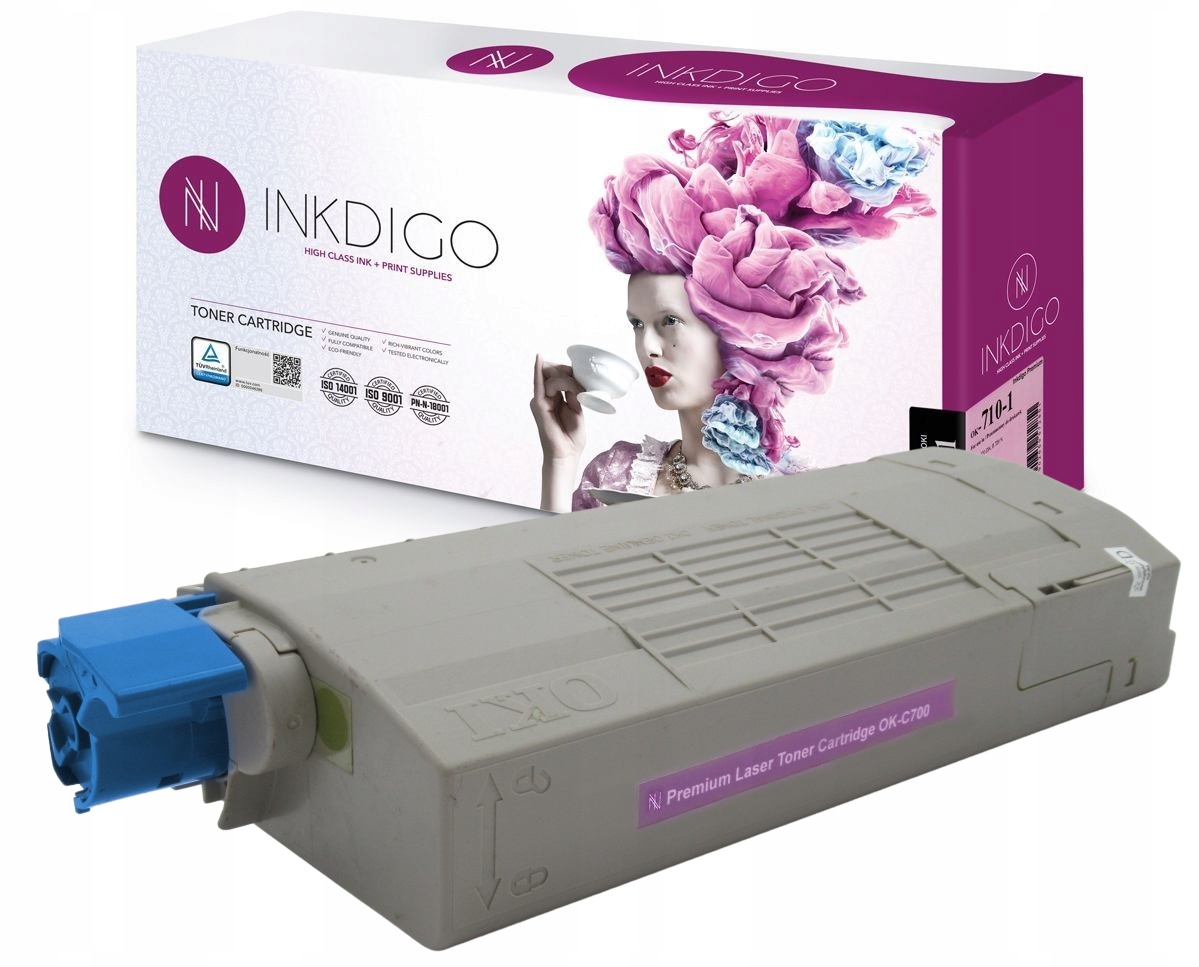 Toner náhrada pro tiskárny Oki C710 C711 Cyan