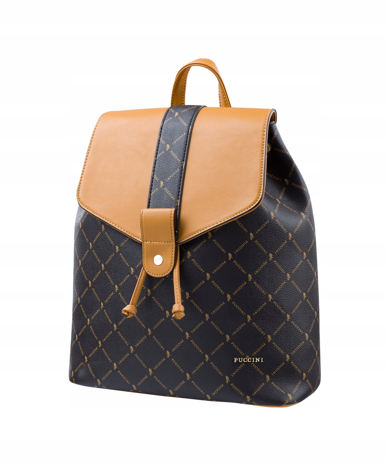 Plecak Damski PUCCINI Monogram Brąz BTXP0021 2