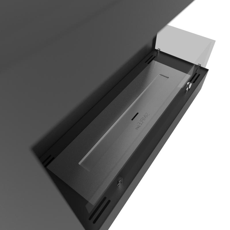 Biokominek do zabudowy narożny prawy 60cm Corner R 600 z Szybami Simplefire Kod producenta 5903205742278