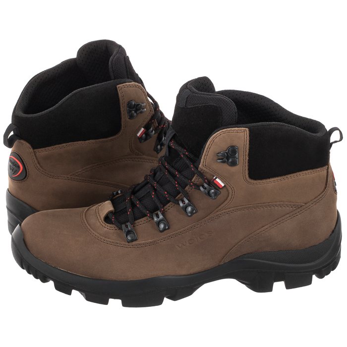 Pánské trekové boty Wojas Hnědé kožené boty 24027-92