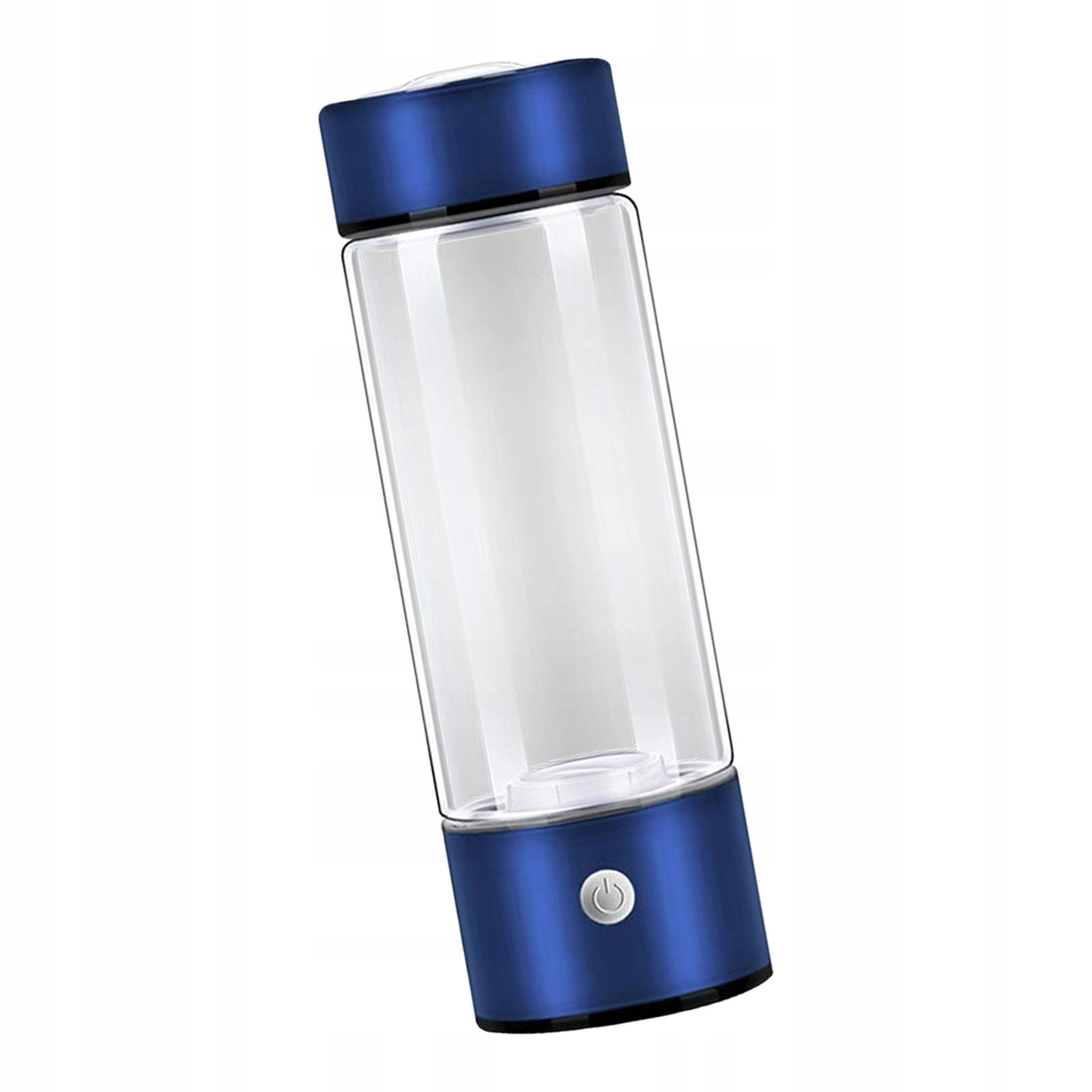 Zewnętrzna butelka na wodę 420 ml Lekka przenośna USB na wodę na zewnątrz, niebieska