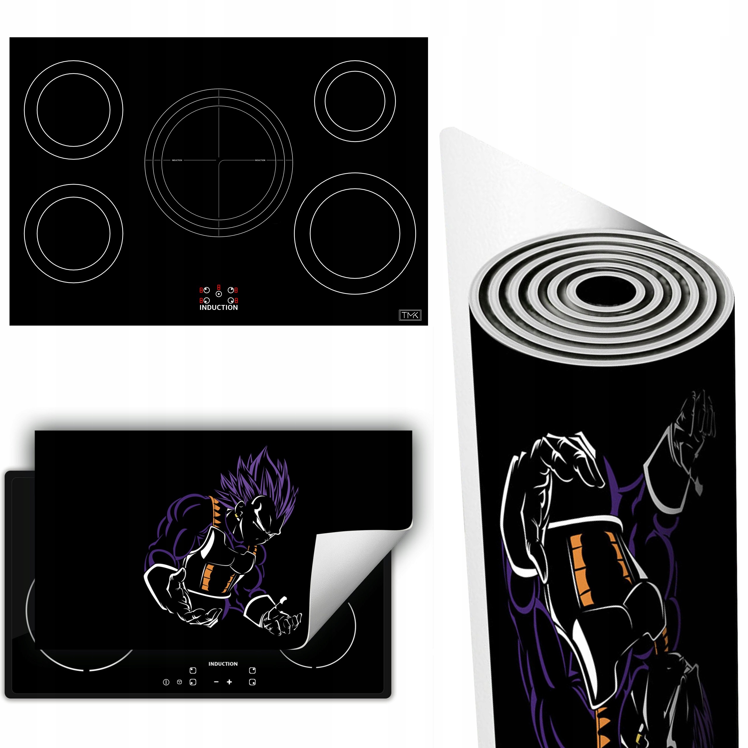 Vinylová Podložka Na Ochranu Kuchyňské Desky 90x52 černá Vegeta