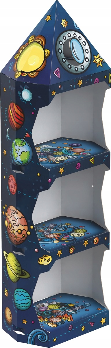 

Monumi Lekki Stabilny Regał Na Zabawki Rakieta XXL