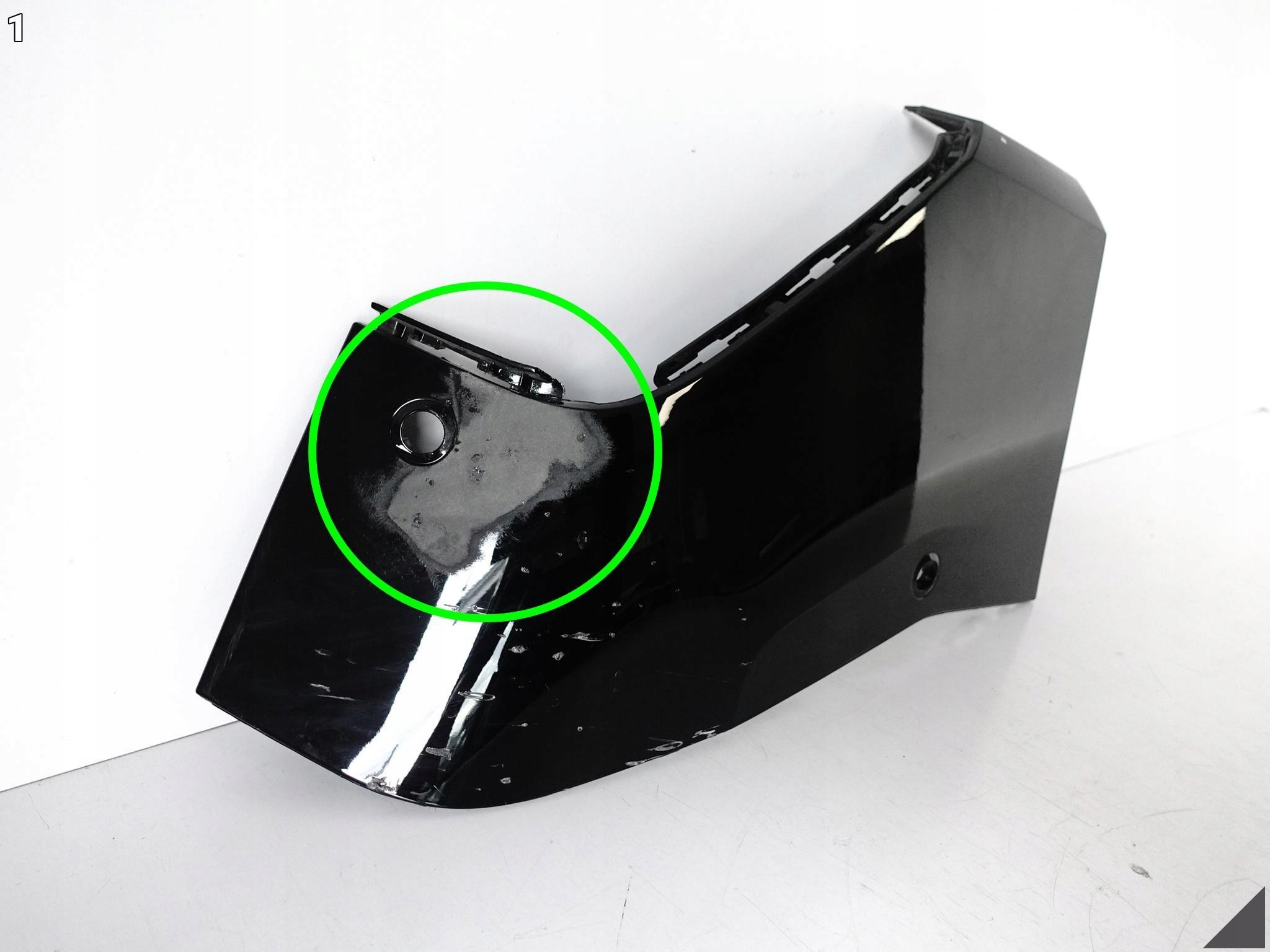 BMW IX I20 21- m-packet / MPS bumper SPOILER moulding cap left rear part *PDC*