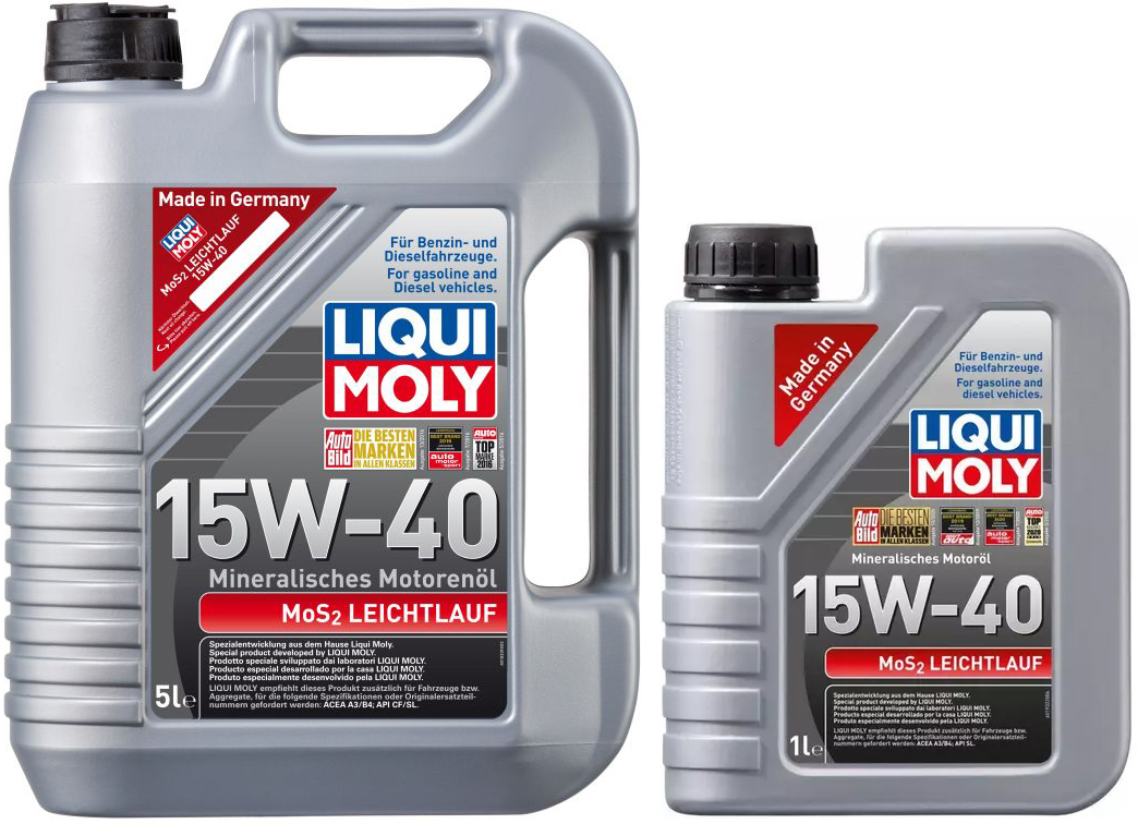 Olej Liqui Moly 15W-40 A3/B4 6L MoS2 Leichtlauf