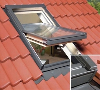 Okno dachowe OptiLight B 78x118 oblachowanie zewnętrzne RAL7022 Marka Kronmat OptiLight