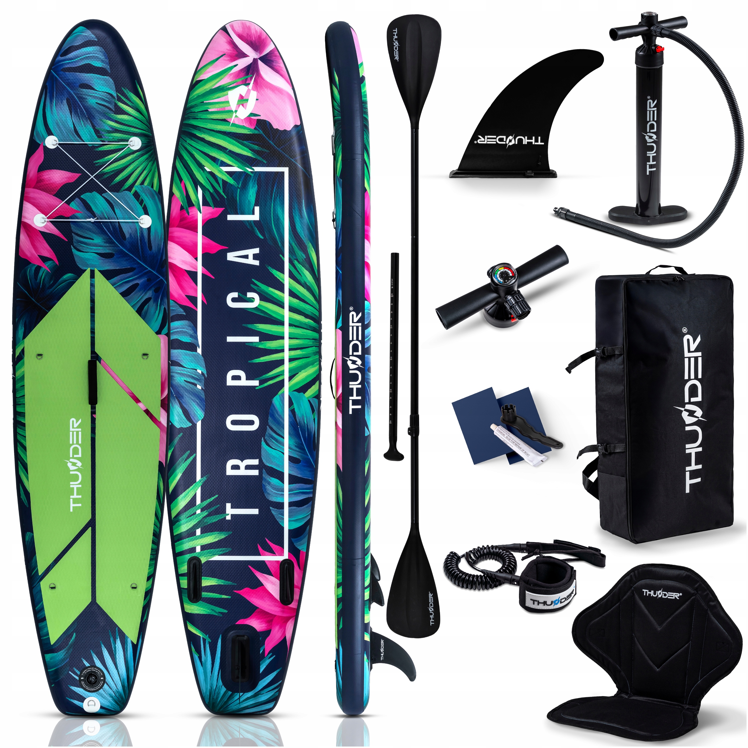 Deska Sup do pływania 320 CM pompowana dmuchana z siedziskiem Thunder