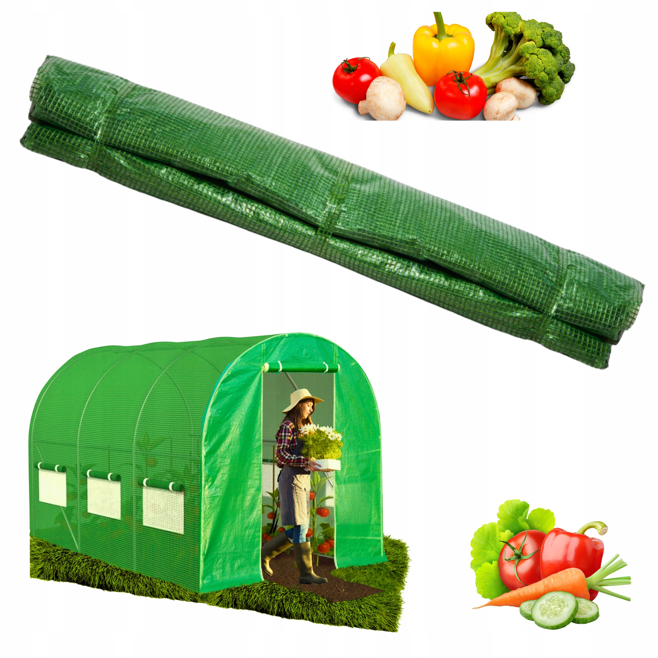 Fólie Pro zahradní tunel Foliová fólie 3x2x2 m [6 m²] Posílená!