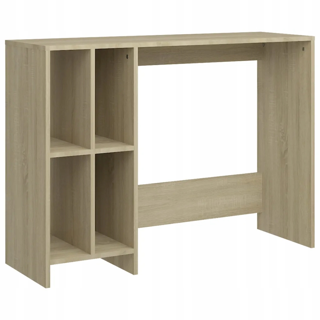 Psací stůl se 4 policemi, dub sonoma, 102,5x35x75 cm