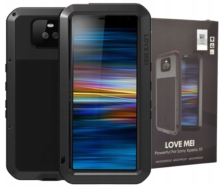 Pancerne Etui Love Mei Do Sony Xperia 10 Metalowa Obudowa Powerfull Case