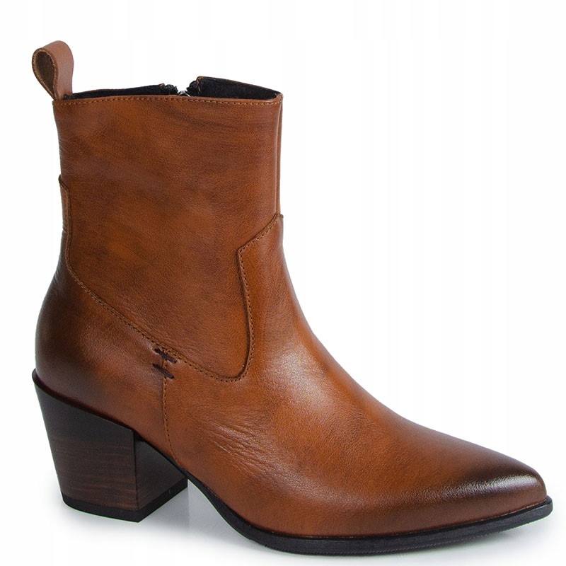 Lemar 60565 Červeno-hnědé Kožené Kotníkové Boty 38