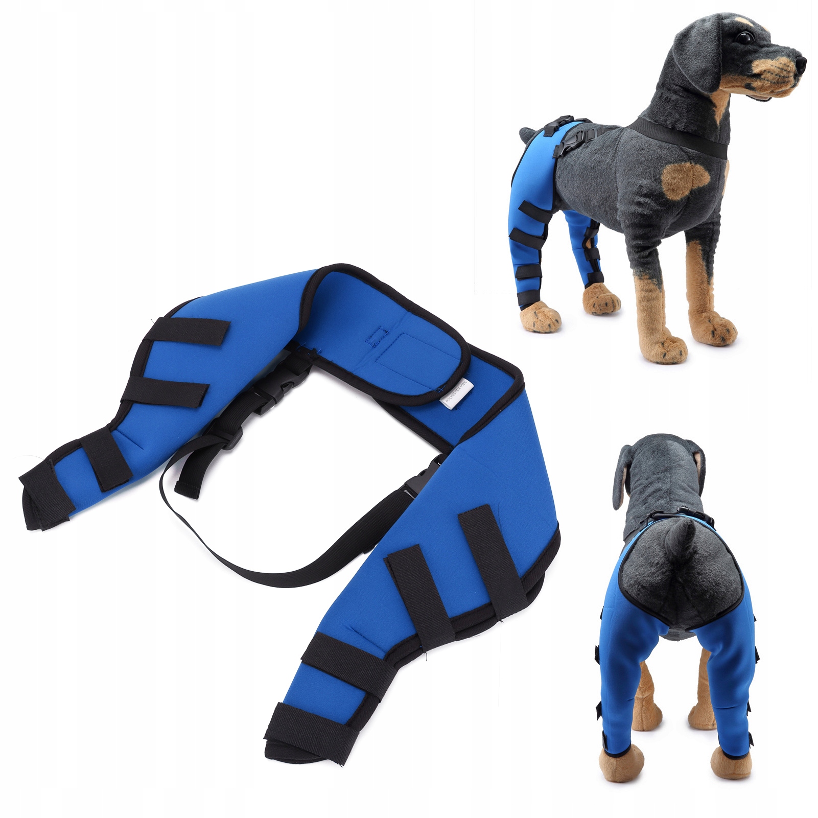 Ortézy Pro Psy Na Nohy, Bandáže Na Hlezenní Kloub Zadních Nohou, Modrá S