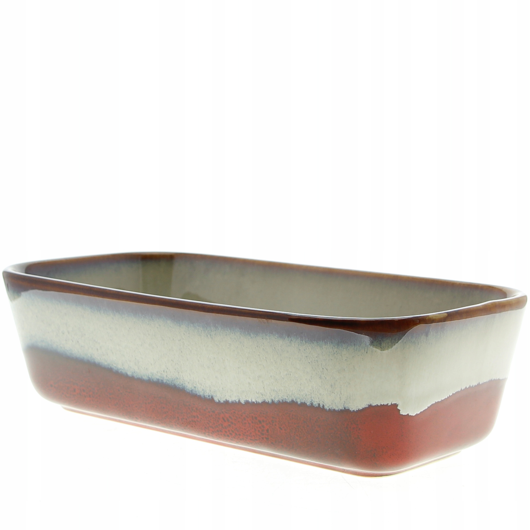 NACZYNIE ŻAROODPORNE CERAMICZNE FORMA DO PIECZENIA CHLEBA 26 cm ZAPIEKANIA Kolor odcienie czerwieni odcienie niebieskiego odcienie zieleni