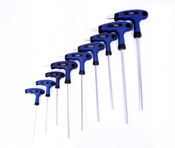 

Klucze Trzpieniowe Hex 2-10mm Rączka 11 sztuk