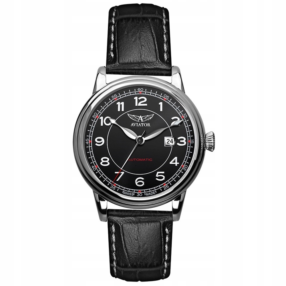 Pánské Pánské Hodinky Aviator V.3.09.0.107.4 s černým řemínkem