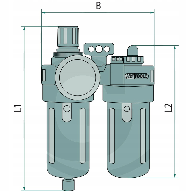 KS Tools Pneumatyczny moduł serwisowy, 1/4" 0,5-12bar Marka KS Tools