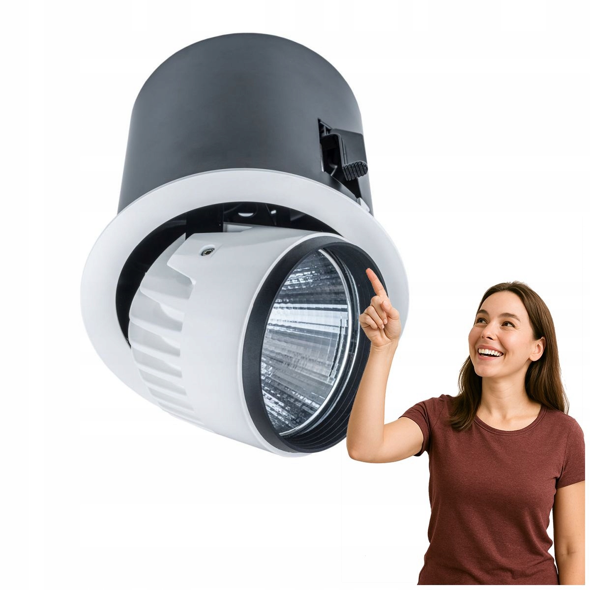 Moderní zapuštěná Led lampa Tanto 38W bílá Italux
