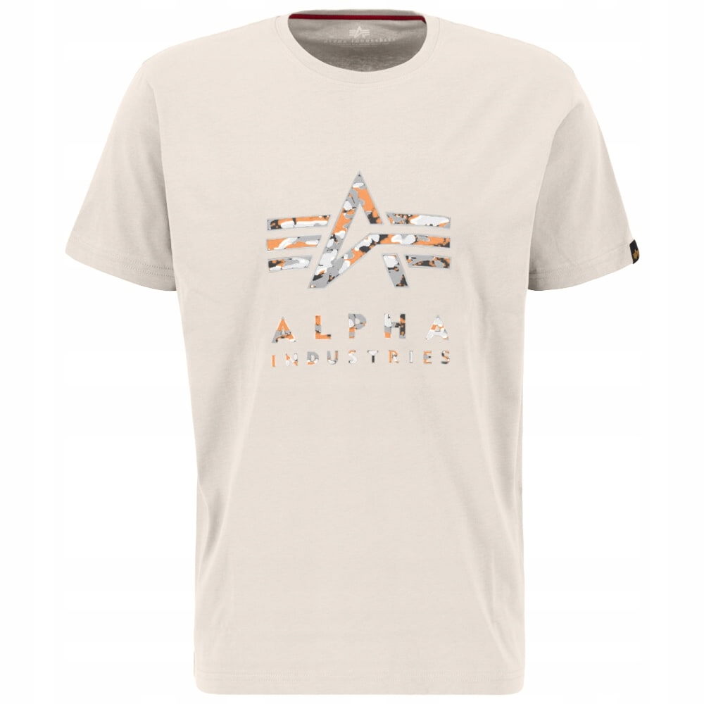Tričko Alpha Industries Camo Puff Print Jet Stream White S