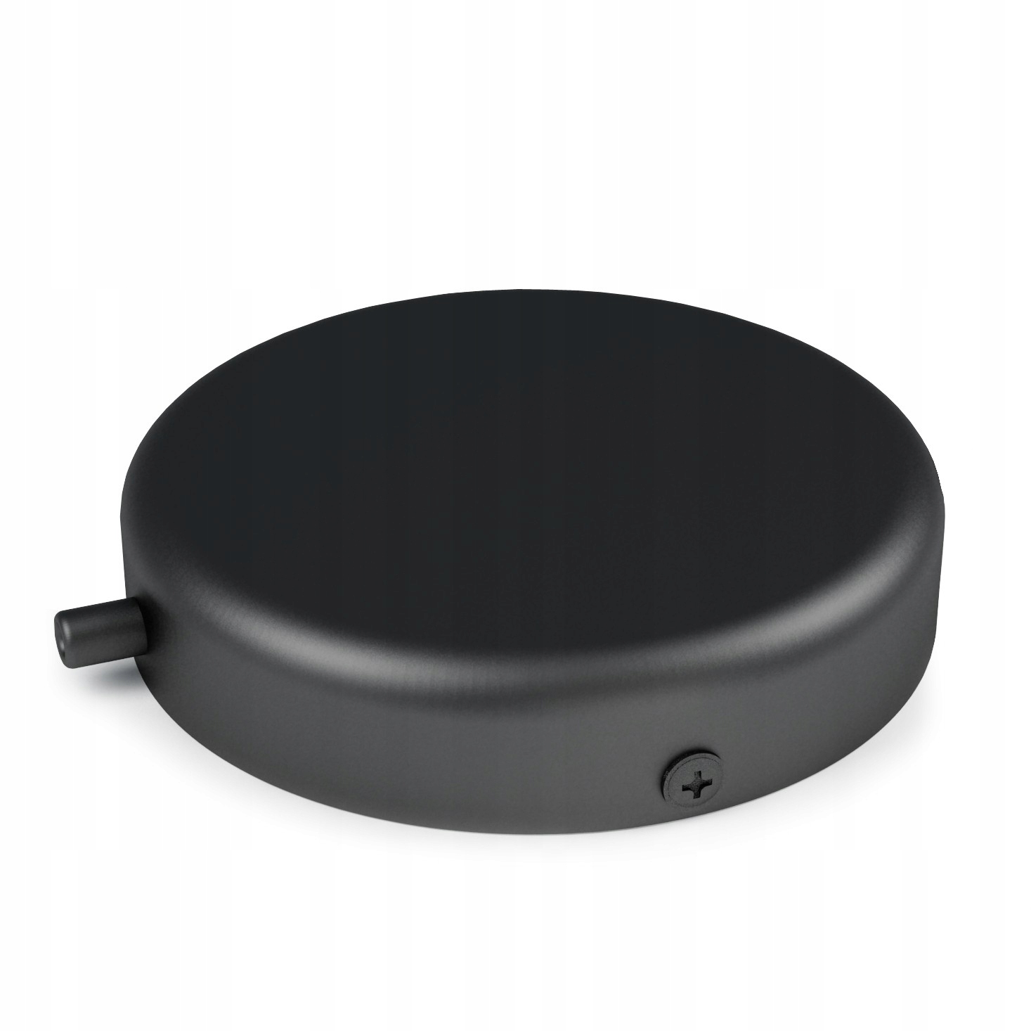 Metalowa osłonka sufitowa czarna jednokablowa