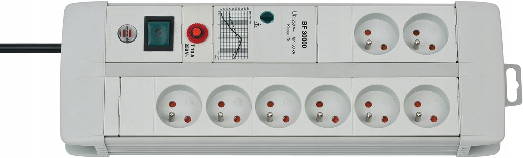 30kA Prepäťová ochrana Lišta Predlžovací Kábel 3 m 8 g