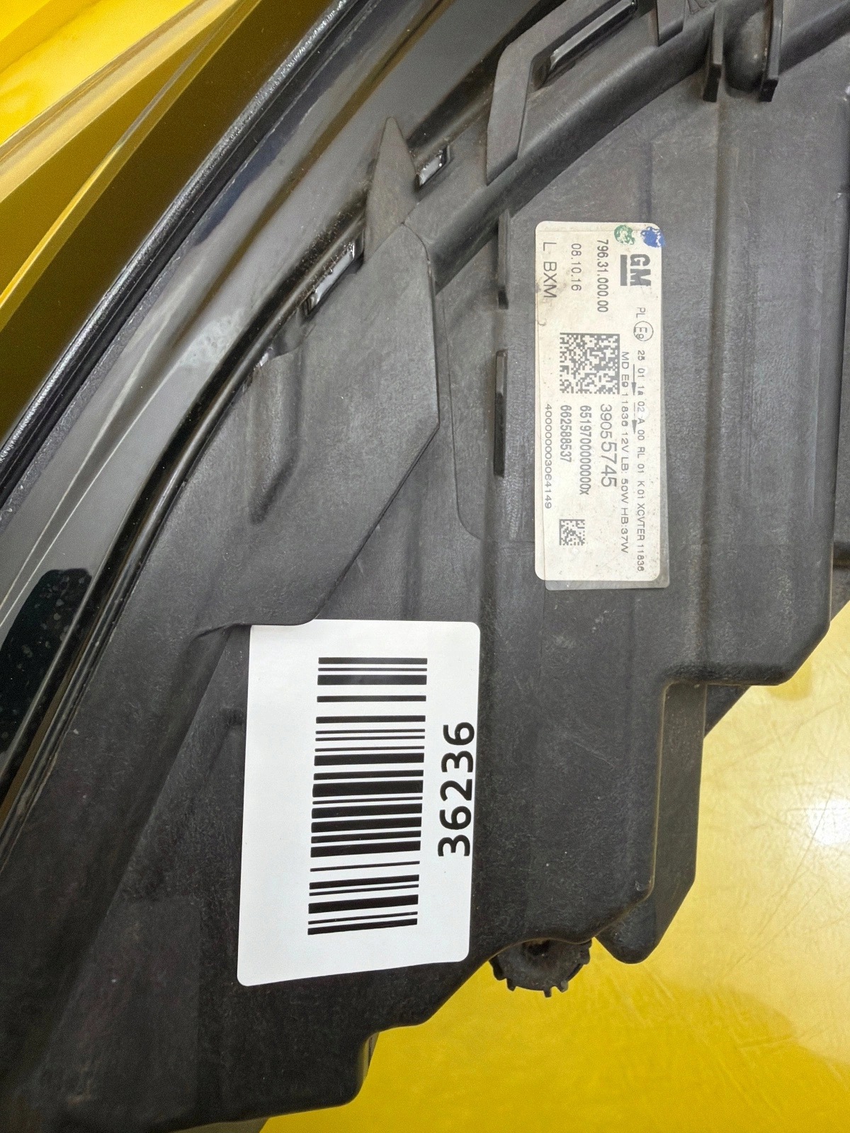 light left front Opel Astra V K Full Led 2015- 39055745