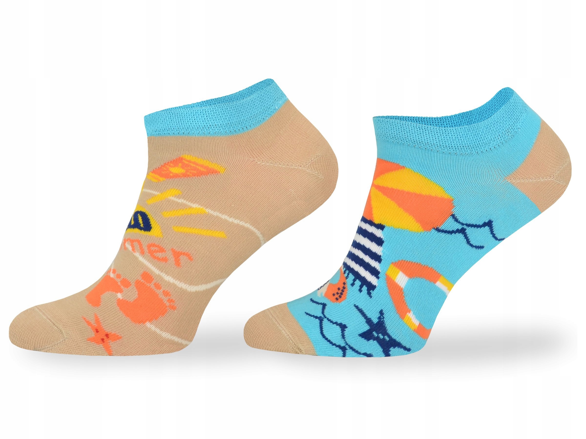 

Damskie stopki w modny letni wzór – bawełna