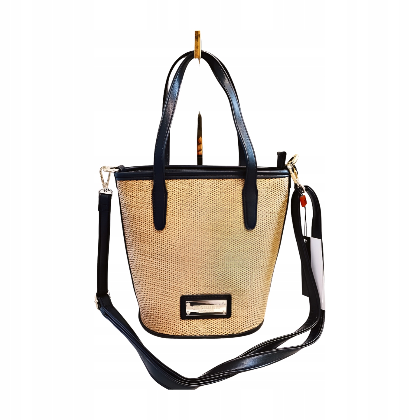 Monnari kabelka mini shopper košík béžová s černou