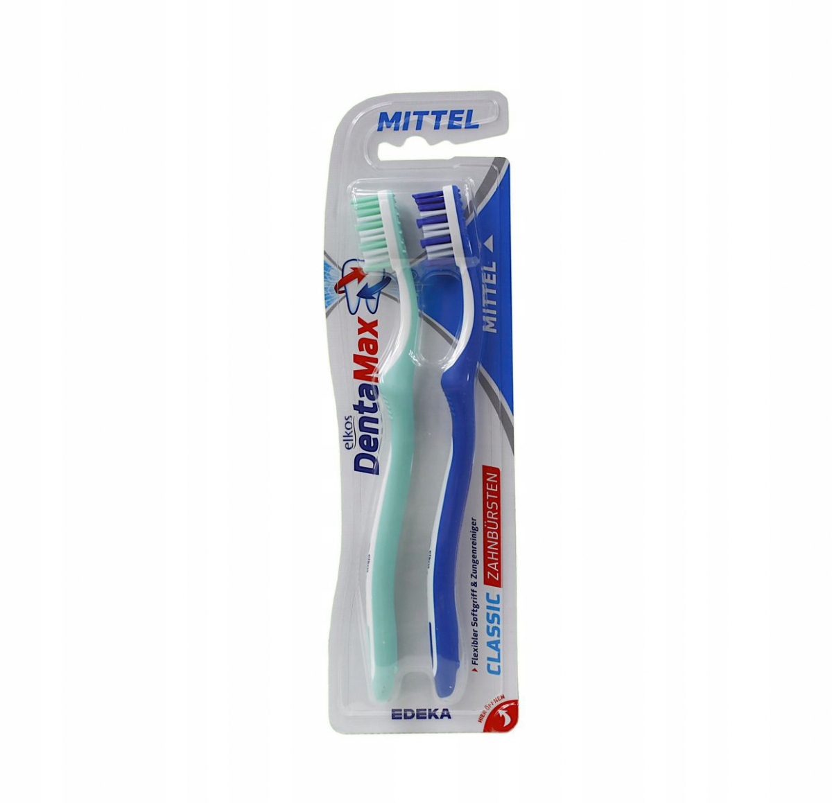 

Elkos Dental szczoteczka do zębów 2 pack średnia