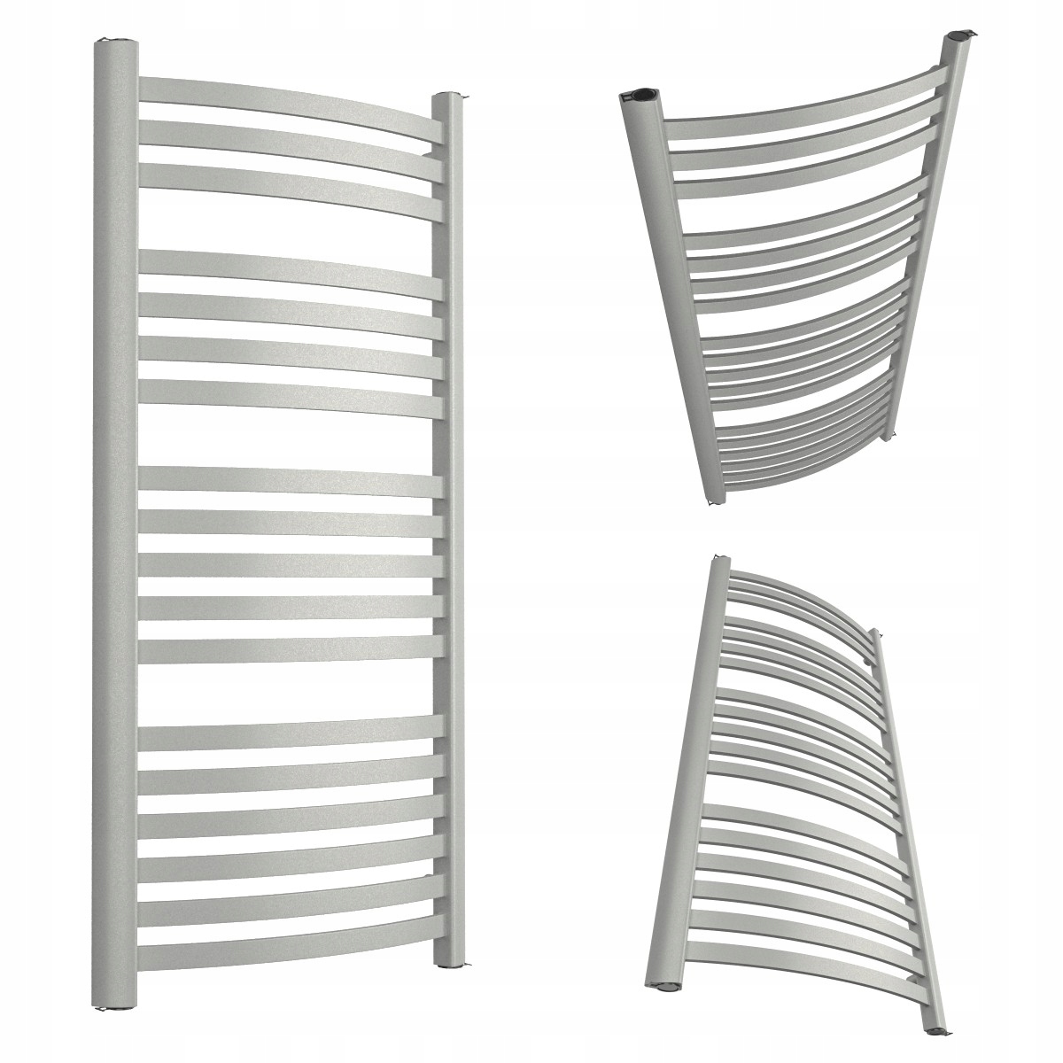 Kúpeľňový Radiátor Mei 500/570 Strieborný